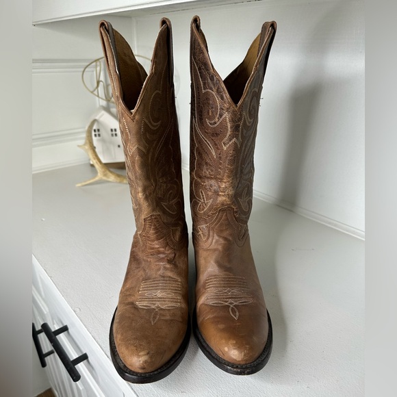 **SOLD**Vintage J.B. Dillon Genuine Goat Leather Western Cowboy Boots - Picture 2 of 9